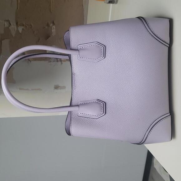 Michael Kors Mercer Studio small center zip satchel light quartz - Picture 5 of 11